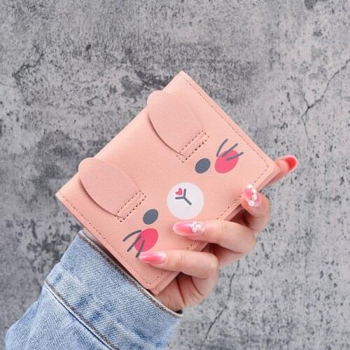 New Women Fashion PU Leather Wallets Female Short Purses Money Bags Pocket Ladies Wallet Card Holder Clutch Mujer