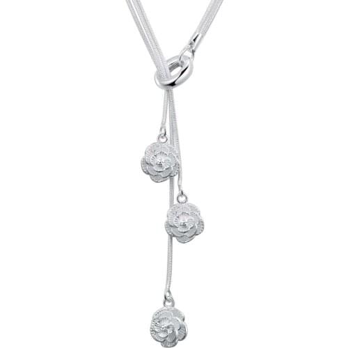 Wholesale Sterling-silver-jewelrys Necklace,free Shipping Fashion Stamped Fashion Jewelry Pendant AN497/aebaivia