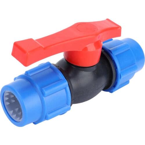 PE Pipe Straight Valve G3/4 Female Thread Pipe Connection Irrigation Fittings for Gardening