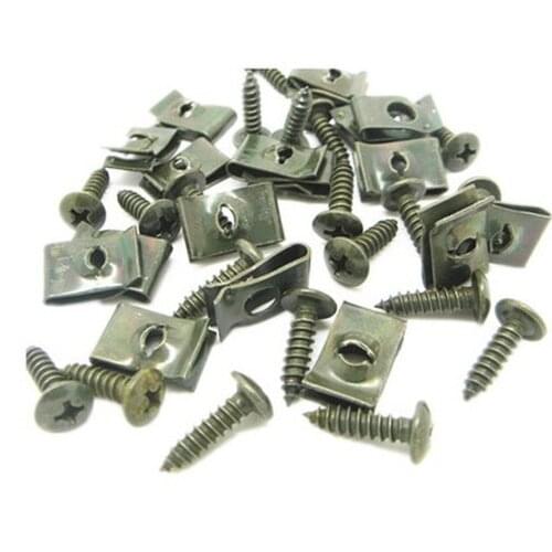 STARPAD for Motorcycle electric car plastic parts U-card self-tapping screws fixed iron enclosure card standard Free Shipping