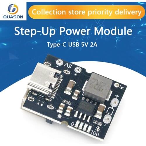 Type-C USB 5V 2A Boost Converter Step-Up Power Module Lithium Battery Charging Protection Board LED Display USB For DIY Charger