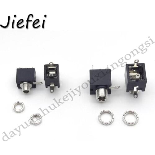 20pcs 2.5mm / 3.5mm PCB Female Audio Mount Jack Connector 3 Pin DIP Headphone Jack Socket Mono Channel Double Track Socket
