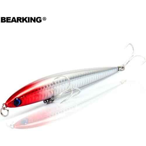Retail Hot model 2017 Bearking penceil bait fishing lures,Bear king 125mm 28g sinking baits minnow crankbait