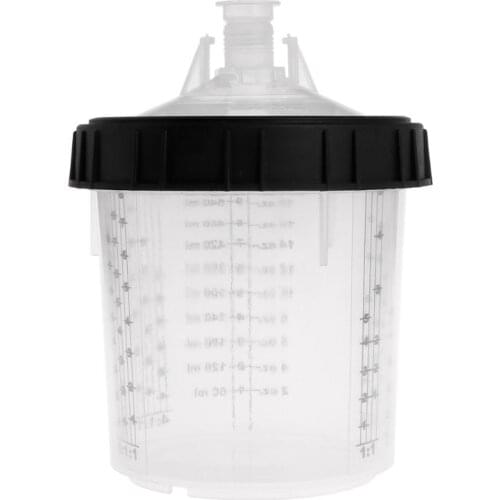 Paint Mixing Cup PPS Type H/O Quick Cup Hard Cup Inner Cup Lids 600ml Spray Gun G8TB