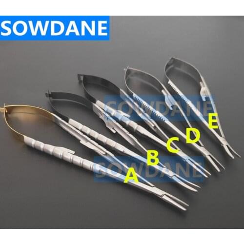 Dental Orthodontic Surgical Ligature Forming Tweezer Castroviejo Needle Holder Fine Beak Handle with lock Dentist Instrument