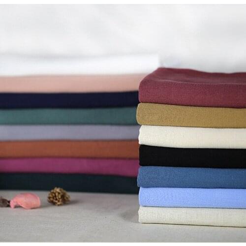 135*100cm Washed Wrinkled Cotton and Linen Slub Fabric Linen Clothing Womens Clothing Apparel Fabric AT282