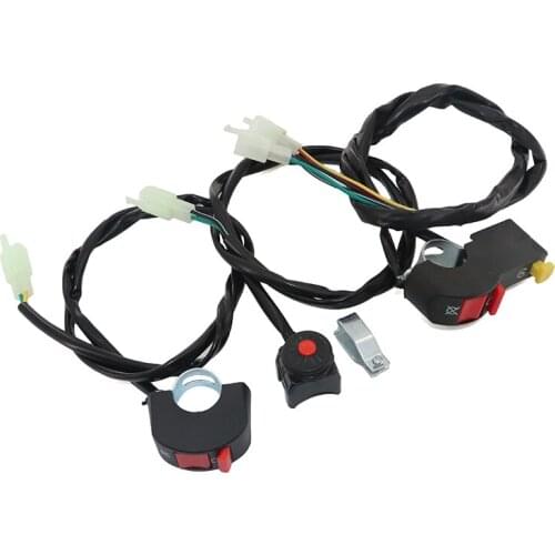 Universal atv motorcycle dual sport dirt quad start horn kill off button stop switch motorcycle accessories
