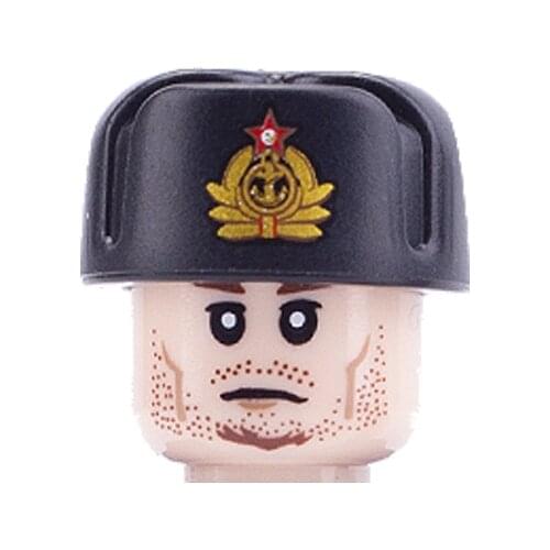 WW2 Soviet Union Military Navy Soldiers Figures Building Blocks Russia Machine Gunner Weapons Guns Parts Bricks Toy For Children