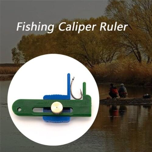 High quality 1Pcs Movable Vernier plastic Caliper Ruler For Measuring Fishing Hook Fishing Accessories Pesca Accesorios 7