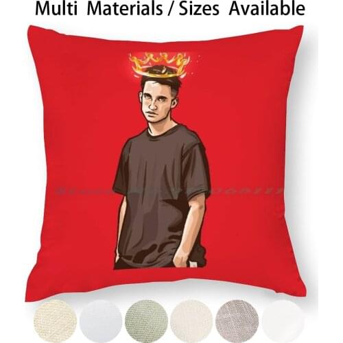 Wos Pillow Case Throw Pillow Cover Cotton Linen Flax Bnet Fms Trap Rapper Dani California Ice Cube 2pac Duki German Who Cro 50