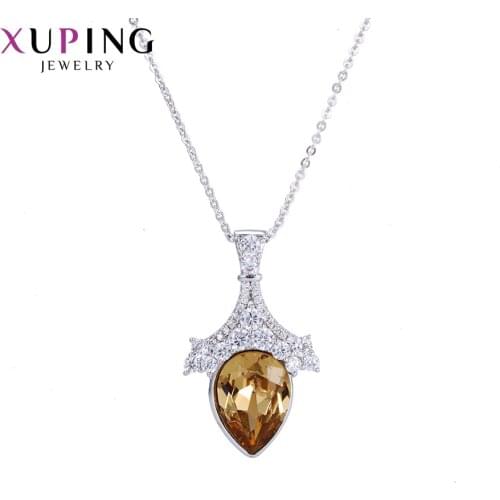 Xuping Jewelry New Arrival High Quality Rhodium Plated for Women Luxury Wedding Gifts 40330