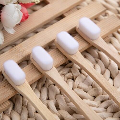 10PCS Itra-Fine Soft Hair Eco Friendly Pregnant Woman Bamboo Toothbrush Soft Fiber Nano Zero Waste Tooth Brush Oral Hygiene Care