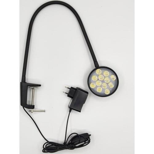 12W 110V 220V Led Gooseneck Lamp Clip On Work bench
