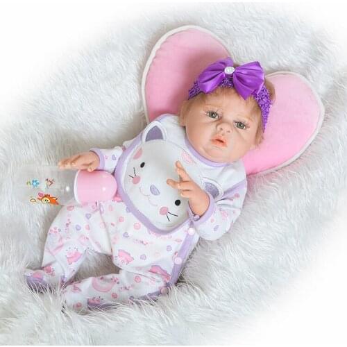 20" NPK girl doll reborn real full body silicone reborn babies dolls for children gift bath toy dolls bebe alive bonecas reborn