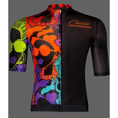 2021 Chaise Summer Bike Shirt Mens Cycling Jersey Short Sleeve Maillot Ciclismo MTB Bownhill Ropa Motocross Breathable Clothing