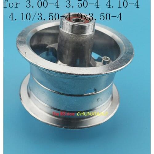 4 Inch Scooter Rims Aluminum Wheel Hub for 3.00-4 3.50-4 4.10-4 4.10/3.50-4 9x3.50-4 Tire Tyre Fit Mini Quad Dirt Bike ATV Buggy