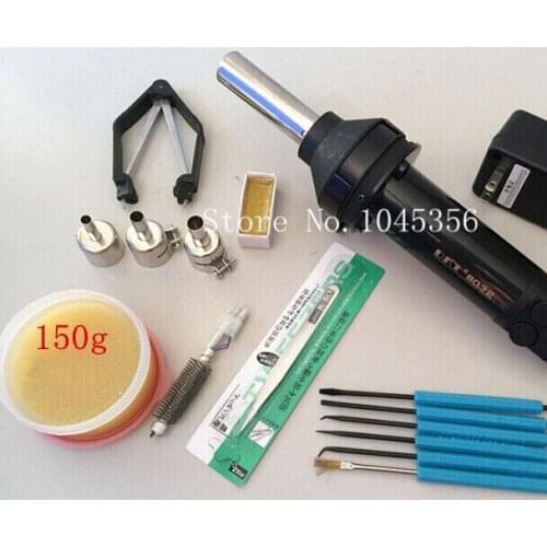 Free 14 kinds GIFT 8032 Hand Held Hot Gun HOT AIR desoldering Tool station 220V Heat Gun BGA Rework Solder Station Hot Air Gun
