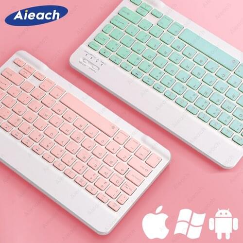 Bluetooth-compatible Keyboard For Apple Teclado iPad Xiaomi Samsung Huawei Phone Tablet Wireless Keyboard For Android Windows
