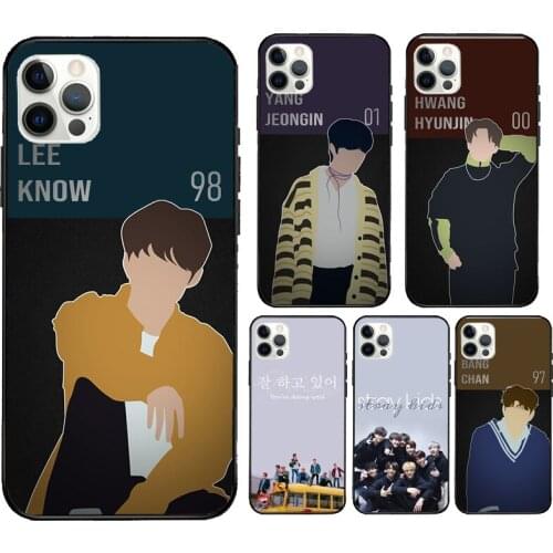Stray Kids Hyunjin BangChan Felix Case For iPhone 12 mini 11 Pro Max X XR XS MAX SE 2020 5S 6S 7 8 Plus Back Cover Shell