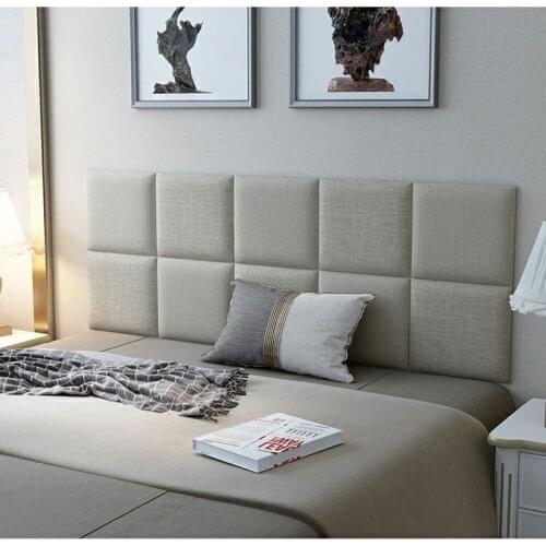 Home Bedroom Headboard Decor Tatami Soft Walls 3d Stereo Wall Stickers for Kids Room Anti-collision Home Decor Self-adhensive