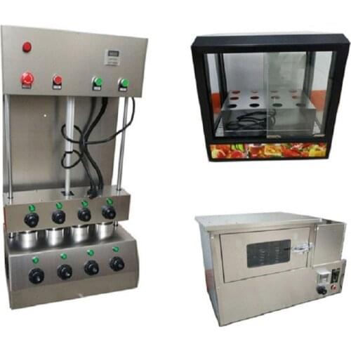 Hot sale 304 Food Grade Stainless Steel Pizza machine Production Line Pizza Cone Forming Machine Oven Display Case
