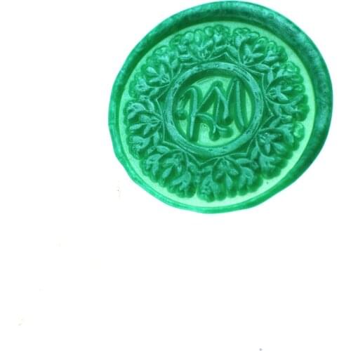 Personalized Initials with garland Wax seal stamp/Custom monogram wedding seals/wedding invitation seal/custom wedding stamp