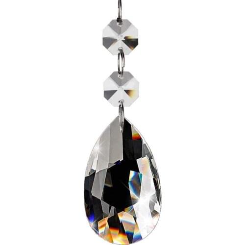 Quality 20Pcs Chandelier Crystals,Clear Teardrop Crystal Chandelier Pendants Parts Beads,Hanging Crystals For Chandeliers