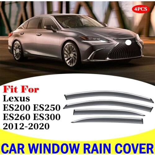 FOR Lexus ES ES200 ES250 ES260 ES300 window visor car rain shield deflectors awning trim cover exterior car-styling accessories
