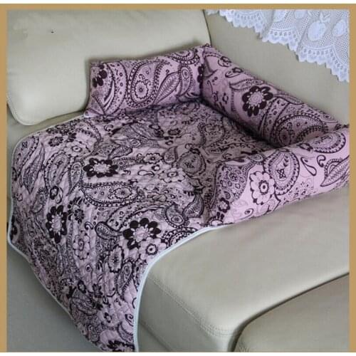 Multifunction Large Dog Sofa Bed Dog Mat Dog Cat Kennels Washable Nest House Pet Supplies S M L XL Sofa Cushion Non-slip Flower