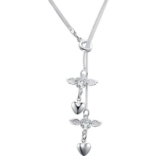 Fashion Jewelry Necklace Lady Wholesale Charm Silver Color Pendants For Women Fashion Jewelry Pendant AN491/advaivca