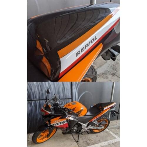 Motorcycle Pillion Rear Fairing Seat Cowl Cover For 2011 2012 2013 Honda CBR250R CBR 250 R Red Black Carbon