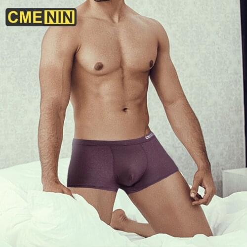 CMENIN Ins Style Cotton Boxer Mens Underpants Low waist Mans Underwear men Boxershorts Men Lingeries Gay CM007