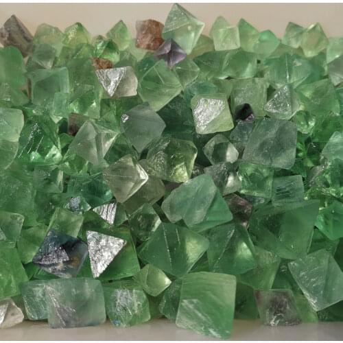 Natural Purple Fluorite Crystal Octahedrons Rock Specimen