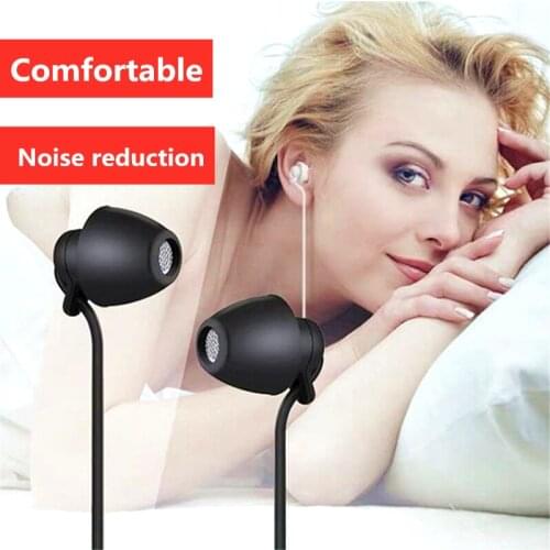 S01 Wired Earphone Sleep headphones Anti-noise earphone 3.5mm plug In-ear headset with Microphone for Samsung huawei