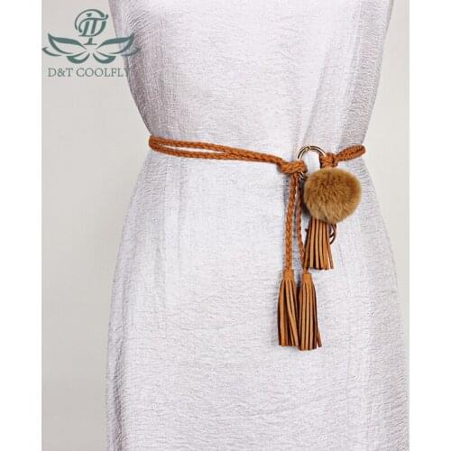 2021 New Fashion Women Belt Preferred Super Fiber Fluffy Texture Waist Rope Metal Buckle Formal Elegant Light Trend LuxuryBelt