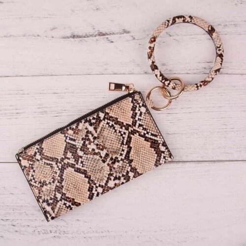 Rainbery New Fashion Rainbery Multiful Key Ring And Phone Wallet PU Leather O Key Ring With Matching Wristlet Bag