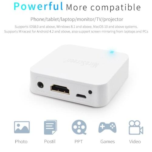 New X7 Car Wireless WIFI Mirror link Box HDMI-compatible Dongle For iOS Android Audio Video Miracast Screen Mirroring to Car