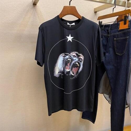 New Arrival 2021 Summer Short-Sleeved T-shirt High Qaulity Round Neck 3D Printing Loose Shirt Cotton Shirt