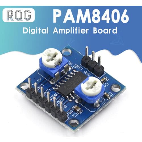 PAM8406 Digital Amplifier Board With Volume Potentiometer 5Wx2 Stereo M70