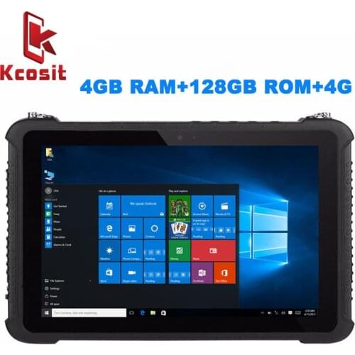 Industrial Rugged Tablet PC Waterproof Dustproof Mobile Computer Windows 10 Home 10.1" 4GB RAM 128GB SSD GPS High precision 3G