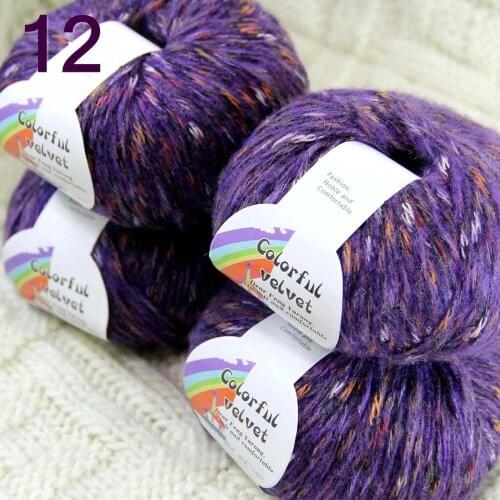 Sale 4SkeinsX50gr Luxury Soft MOHAIR Colorful Shawls Hand Knit Crochet Yarn Colorful Thistle 824-12-4