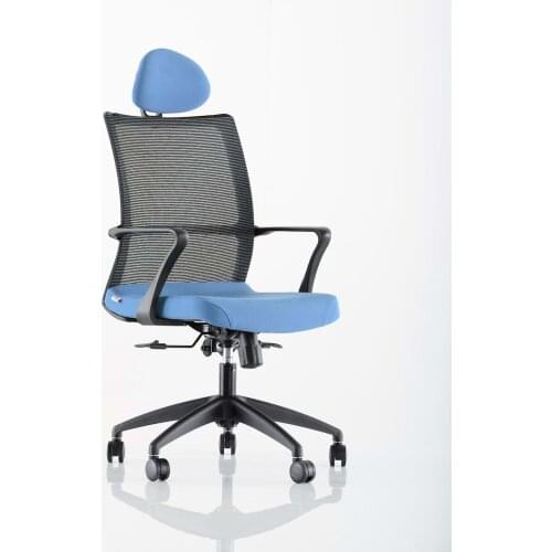 Space Office Jupiter Meshed Manager Chair-Blue