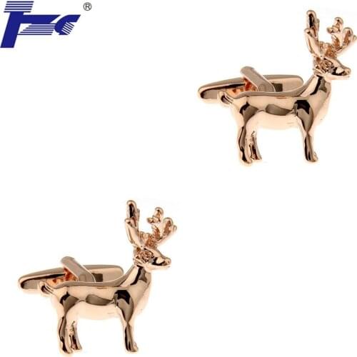 TZG Sika Deer Elk Cufflink Cuff Link 2 Pairs Free Shipping