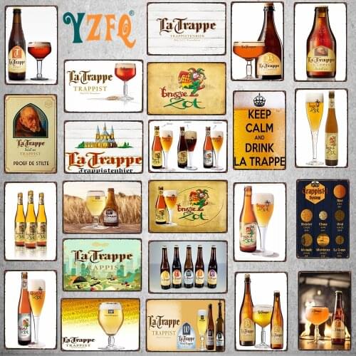 Belgian Beer Vintage Metal Metal Plates For Wall Bar Home Pub Art kitchen Coffee Decor 30X20CM DU-8282A