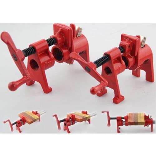 3/4 and 1/2 Heavy Duty Pipe Clamp Woodworking Wood Gluing Pipe Clamp 3/4" and 1/2 Pipe Clamp Fixture Carpenter Woodworking Tools