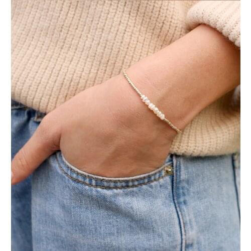 QUANCHI 2021 New Natural Shell Pearl Miyuki Beaded Bracelets Women Handmade Adjustable Cuff Jewelry Friendship Bracelet Femme