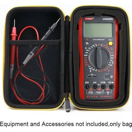 Hard Case Storage Waterproof Shockproof Carry Bag with Digital Multimeter Pocket Mesh F117C/F17B For Protecting S4F1