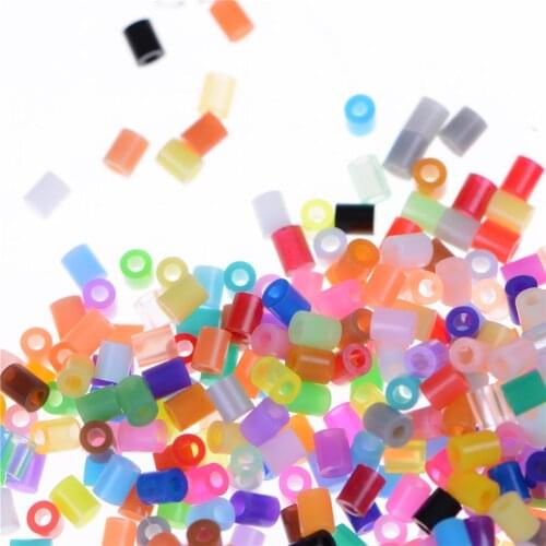 1000pcs/bag 2.6mm Mini Hama Beads Perler Beads Craft Pegboard Activity Fuse Beads Puzzle Education Kid Diy Mixed Colours