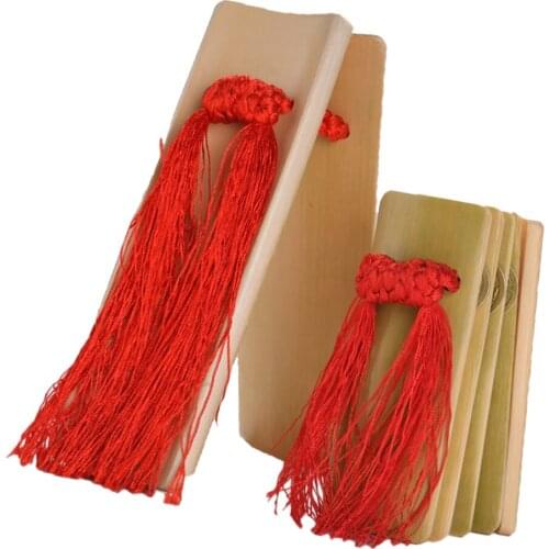 2 Pieces Large and Small Handcrafted Hand Clappers Musical Instrument Percussion for Adults