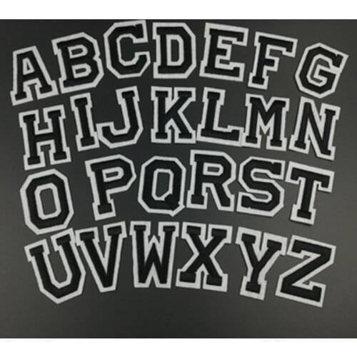 26pcs/set Alphabet Letter Patch Embroidered Iron On Patch For Clothing Badges Paste DIY Sewing Accessories